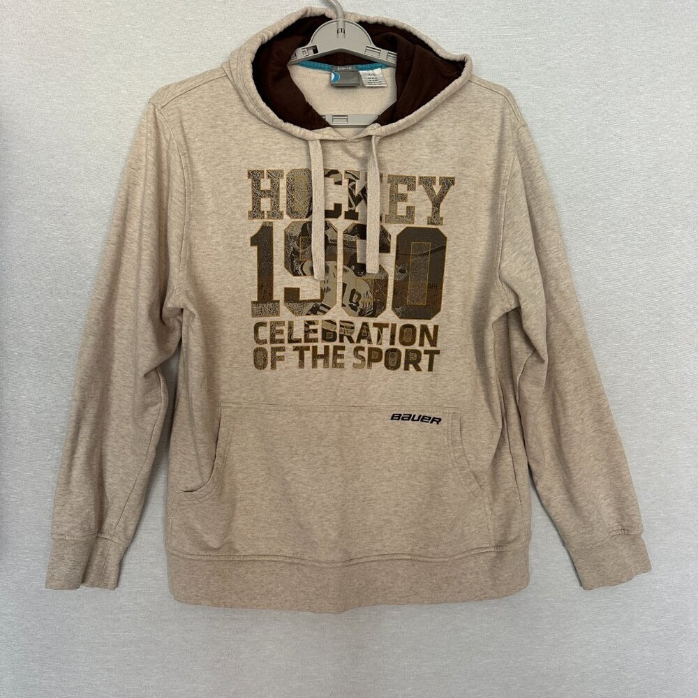 BAUER MEN'S " HOCKEY 1960 CELEBRATION OF THE SPORT" PULLOVER HOODED SWEATER XL